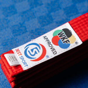 WKF Verseny KUMITE piros öv 240-320cm Belt BEST SPORT  2801WKF